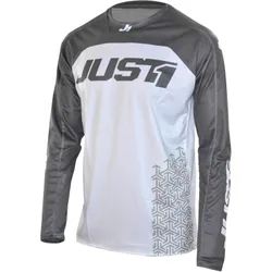 Maglia Moto Cross Enduro J-FORCE Terra White Grey taglia XL