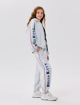 Pantaloni da tuta jogger Hello Kitty - grigio chiaro