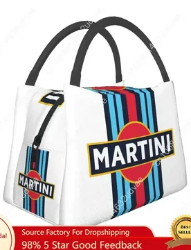Martini Racing Lunch Bags Insulated Bento Box Waterproof Lunch Tote Resuable Picnic Bags Cooler Thermal Bag for Woman Kids - Aliexpress - FashionsVida
