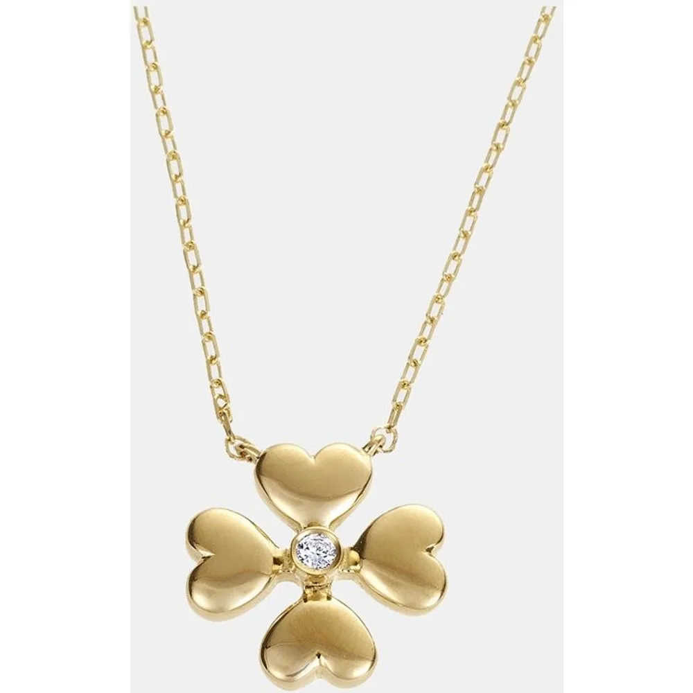 Colgante Trébol de oro y diamante - El Corte Inglés - FashionsVida