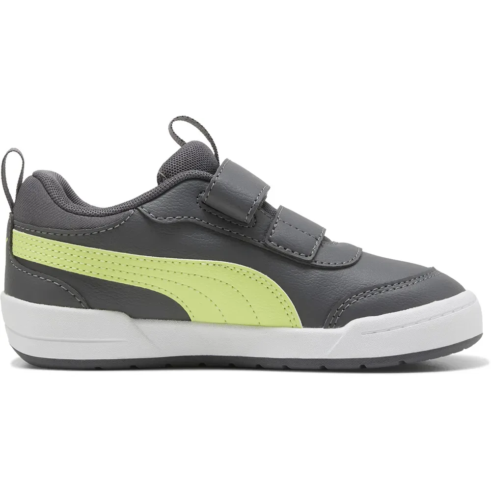 Sneaker Multiflex 2 Sl V Ps Moody Gray / Light Lime EU 17 - Puma - FashionsVida