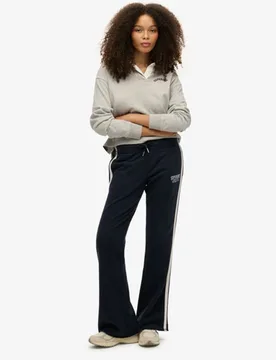 Superdry Damen Athletic Jogginghosen mit Streifen und Schlag Navy - Größe: 36 - 54.99 - FashionsVida
