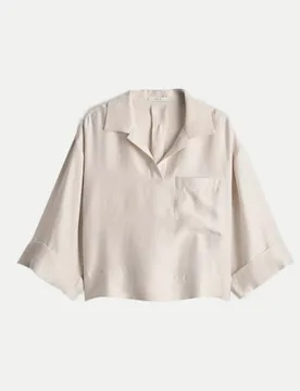 Opus Hemdbluse Felmara Beige 40 - Opus - FashionsVida