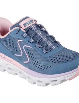Sneaker Glide Step Sole Slate Textile / Synthetic / Pink Trim EU 36 - Skechers - FashionsVida