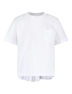 Sacai T-shirt plissettata