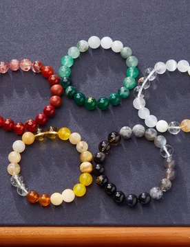 Five Elements Bracelet Metal Wood Water Fire Earth Birth Year Multi Gemstone Bracelet for Temple Blessing Gifts - Aliexpress - FashionsVida