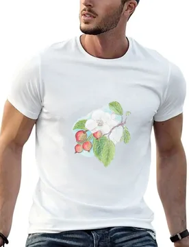 Crabapples and Blossom T-Shirt cotton tshirt 100% t shirt for man 100 percent cotton man t shirts graphic T-shirt - Aliexpress - FashionsVida