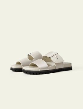 Donna Sandali Seta Charmeuse Doppio Cinturino Grigio 41