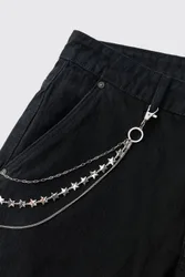 Men's Star Jean Chain Silver Silver One Size