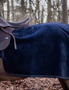 Ausreitdecke QUADRAT HEAVY FLEECE marineblau M - Kentucky Horsewear - FashionsVida
