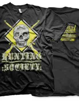 Hunting Society Rock Biker Wild Hunting Hunter T-Shirt New 100% Cotton Short Sleeve O-Neck Casual Mens Tshirt Fashion Streetwear - Aliexpress - FashionsVida