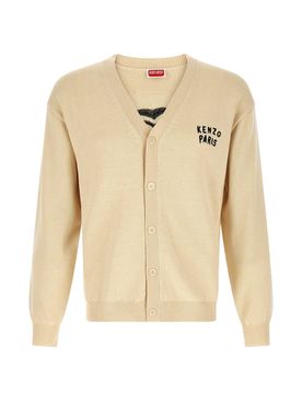 Cardigan cuore posteriore uomo beige