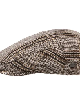 Byram Check Flat Cap by - grey - Herren - Size: S (54-55 cm) - Bailey 1922 - FashionsVida