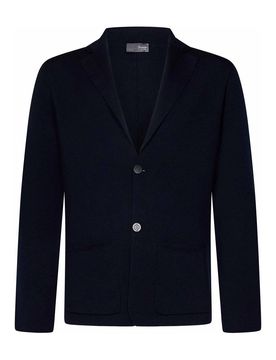 Blazer monopetto in lana merino extrafine