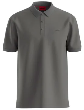 Hugo Polo A Maniche Corte Donos Dark Grey XL - Hugo Boss - FashionsVida