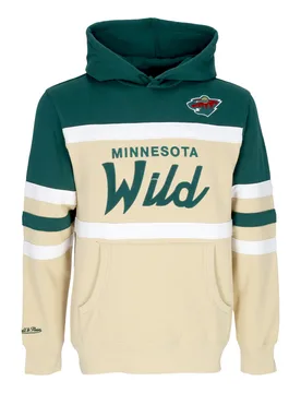 Felpa Cappuccio Uomo Nhl Head Coach Hoodie Minwil Original Team Colors - Mitchell & Ness - FashionsVida
