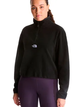 W novelty logo glacier 1/4 zip forro polar mujer Beige (XS) - The North Face - FashionsVida