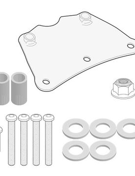Schienalino specifico per passeggero TB2120A Per YAMAHA taglia un