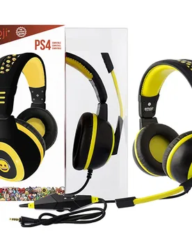 Casque Gaming Emoji Black / Yellow One Size unisex - Indeca - FashionsVida
