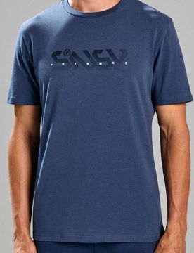 Maglietta con scritta SNSY PERFORMANCE - steel blue