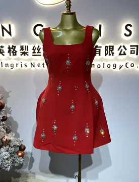 Sexy summer mini dress for women, designer style, pasta with luxurious beaded diamonds-GZXX330 - Aliexpress - FashionsVida