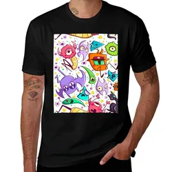 Cute Monster Pattern T-Shirt Halloween Theme T-Shirt