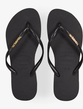 Slim Logo Metallic noir 37/38 - Havaianas - FashionsVida