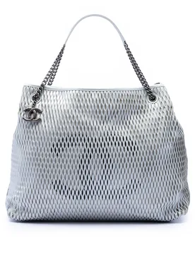 CC Perforated Leather Tote - Chanel - FashionsVida