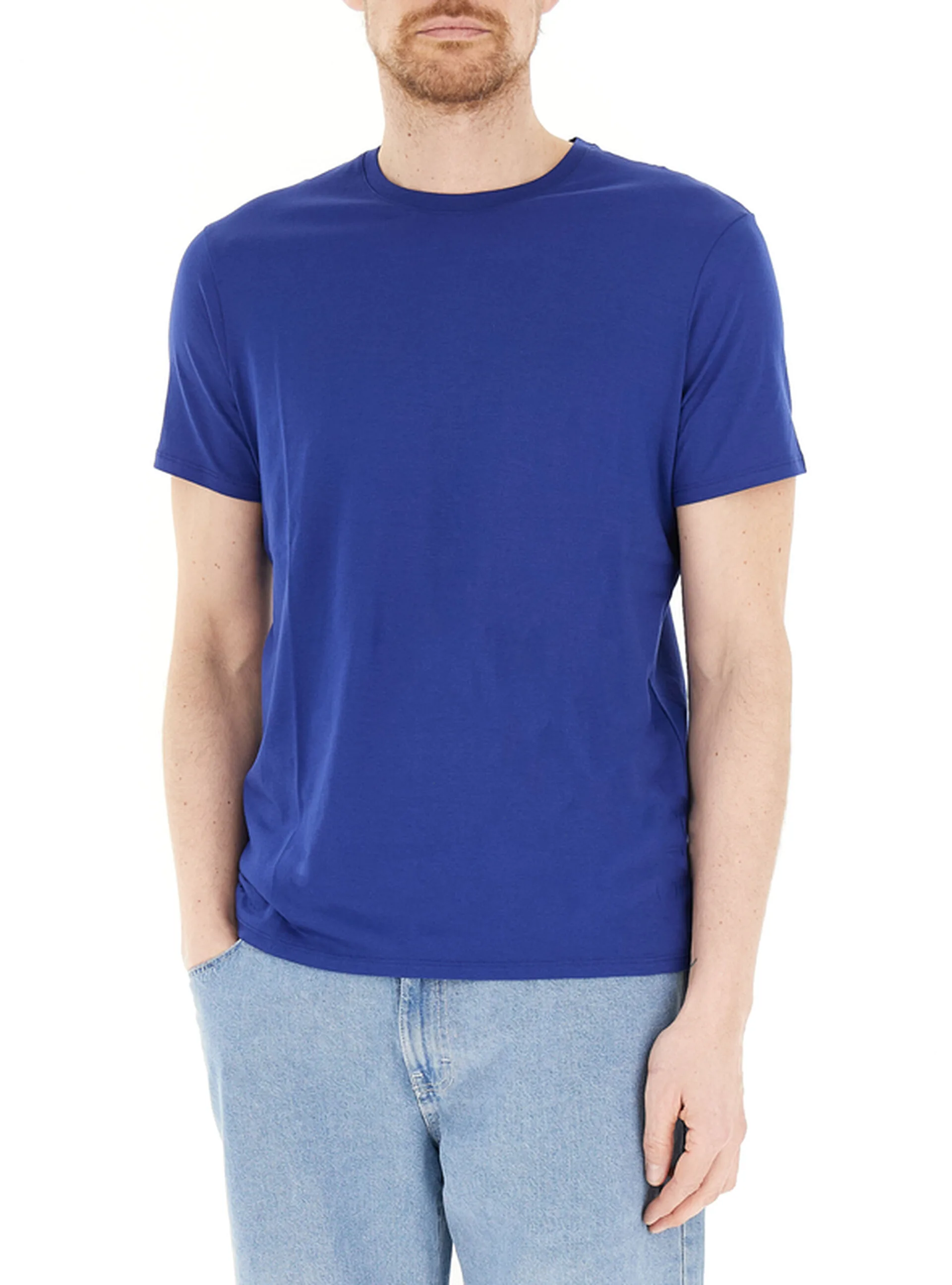 T-shirt girocollo BLU S - Armani exchange - FashionsVida
