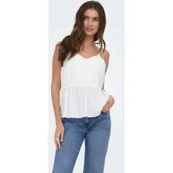 Top de mujer con tirante fino y volante