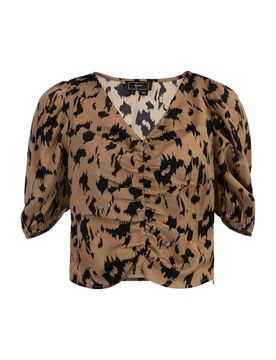 Faina Blusa camelo / negro