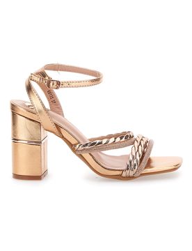 Sandalo Champagne con tacco alto 66135 38