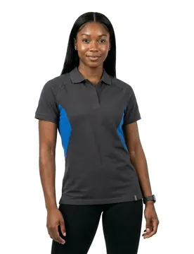 Polo à Manches Courtes Accelerate 18393 Dark Navy / Azure Blue 5XL