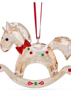 Holiday Cheers Decorazione Cavallo a Dondolo di Pan di Zenzero OS