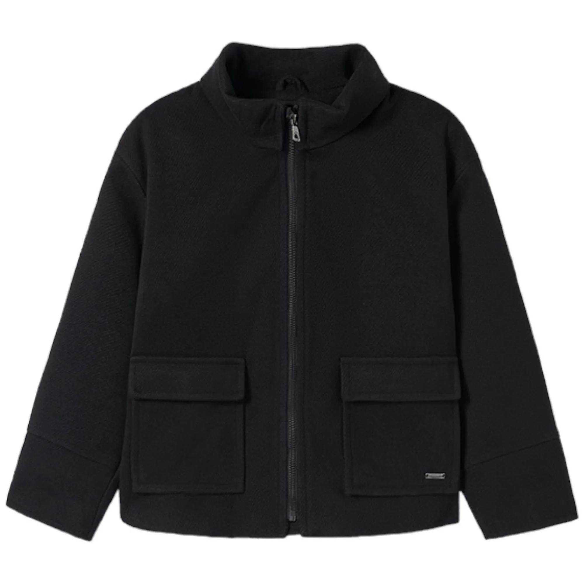 Cappotto Nero In Panno 7477 - Mayoral - FashionsVida