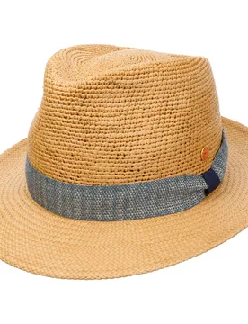 Manuel Crochet Trilby Panama Hat by - camel - Damen - Size: S (54-55 cm) - Mayser - FashionsVida