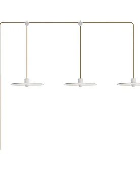 Cables Lampe E-snake Eiva à 3 Lumières Sans Ampoule White One Size - Creative - FashionsVida