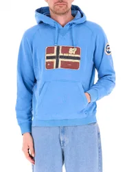 Felpa con cappuccio AZZURRO XL
