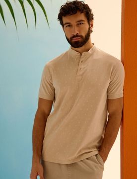 Sinsay - Polo in cotone - nude