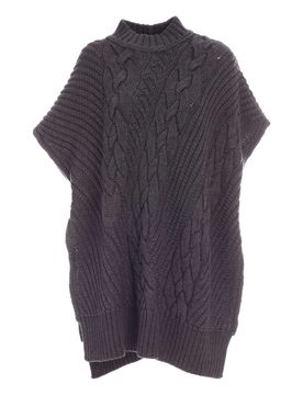 Vivetta Poncho collo alto grigio