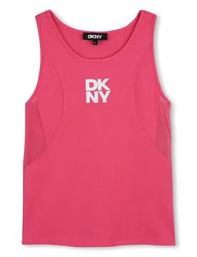 T-shirt Sans Manches D62616 Raspberry 6 Années Fille - DKNY - FashionsVida