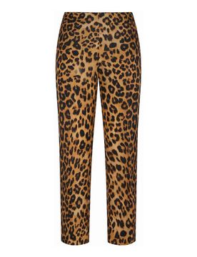Pantaloni Dritti In Organza Di Seta