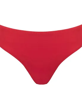 Braga de bikini con laszos ajustables a los lados y estampado liso en color - Dolores Cortés - FashionsVida