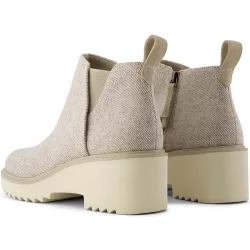 Botines elásticos para mujer maude en lona gris