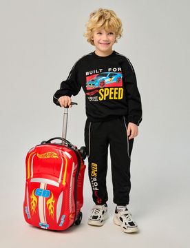 Pantaloni da tuta jogger Hot Wheels - nero