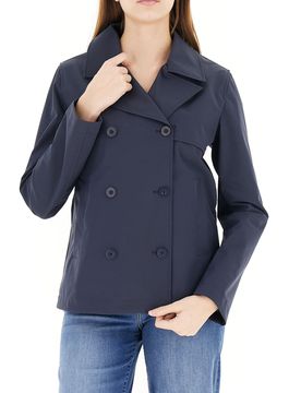 Trench doppiopetto BLU NOTTE 46