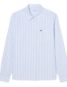Striped Oxford Shirt Blue / White 42 Herren - Lacoste - FashionsVida
