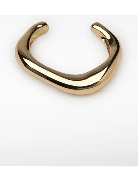 Pulsera brazalete metálico irregular - Adolfo Dominguez - FashionsVida