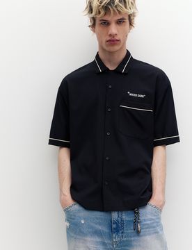 Camicia Ricamata A Maniche Corte