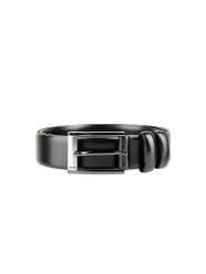 Joop Cinturón de cuero negro 110